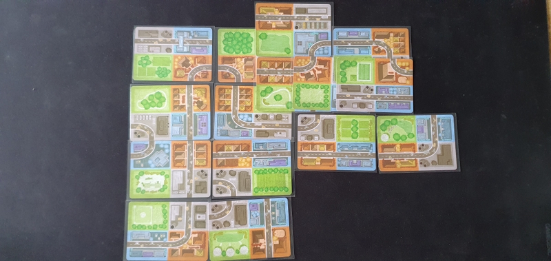 Finished game with all cards used