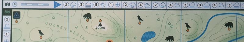 Waypoints map 1 weather track